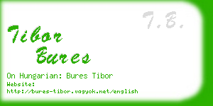 tibor bures business card